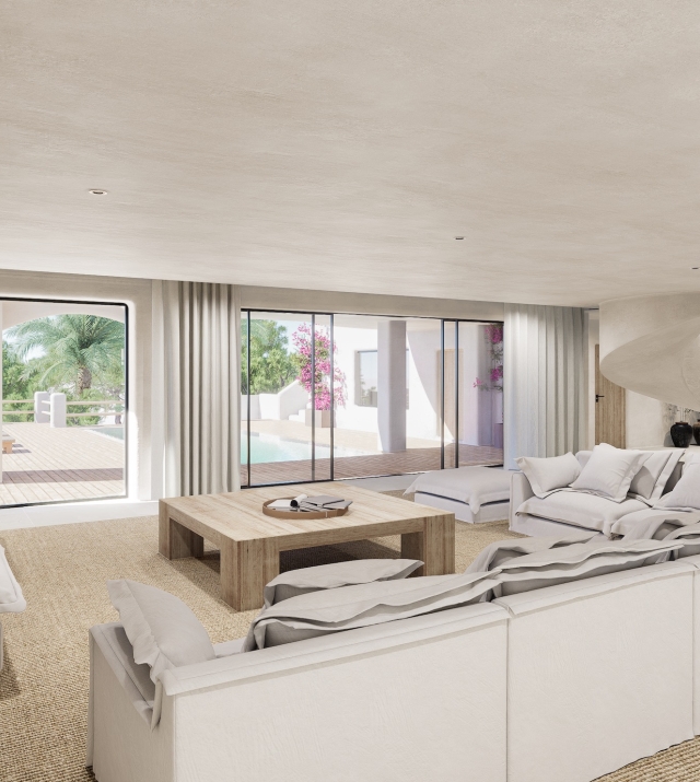 Resa Estates Ibiza for sale te koop can Furnet zicht op zee te koop living.jpeg